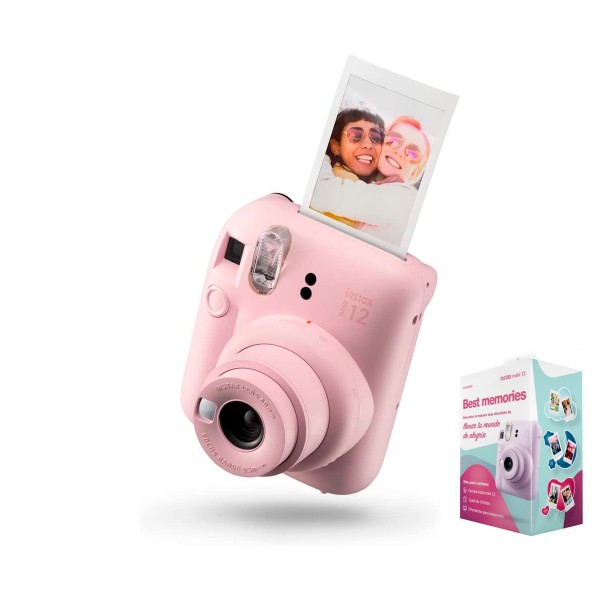 Fujifilm kit best memories instax mini 12 blossom pink / cámara instantánea Fujifilm kit best memories instax mini 12 blossom pink / cámara instantánea