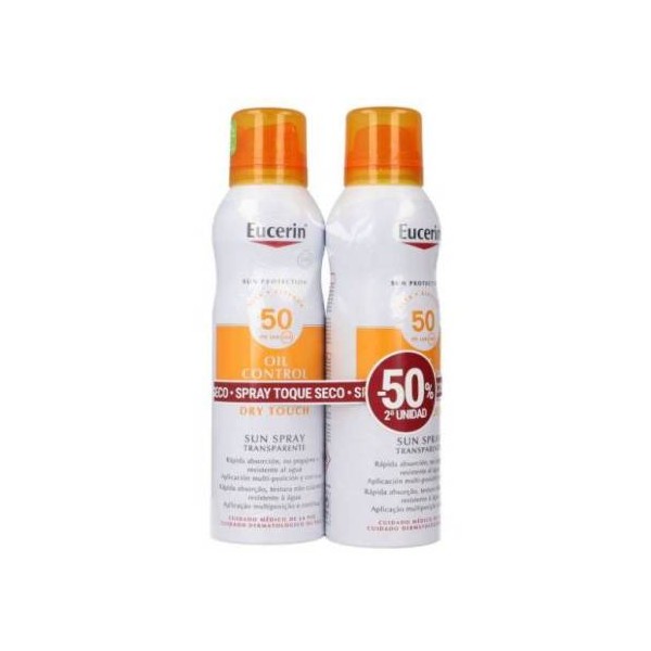 Protector Solar Eucerin Oil Control SPF 50+ 2x200 ml