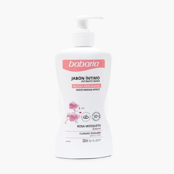 Babaria Rosa Mosqueta jabón íntimo gel dosificador 300ml