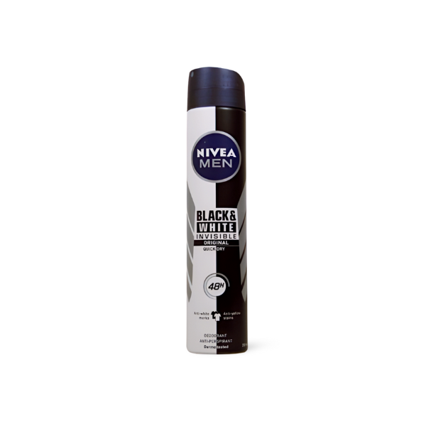 Nivea Men Black and White invisible desodorante spray 200 ml