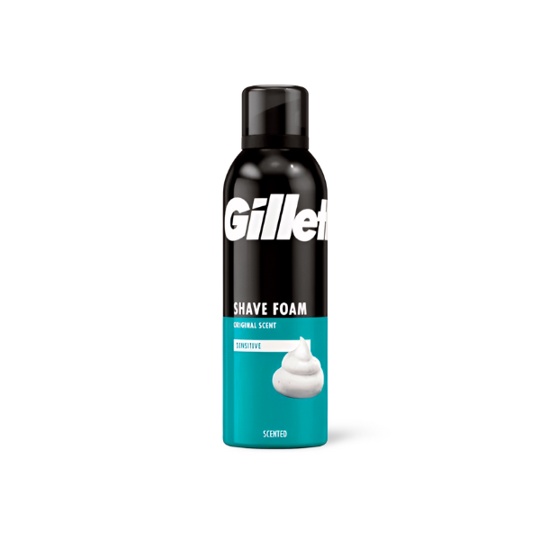 Gillette Classic Sensitive espuma de afeitar piel sensible 200ml