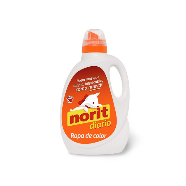 Norit Diario Ropa de Color detergente líquido lavadora 28 lavados