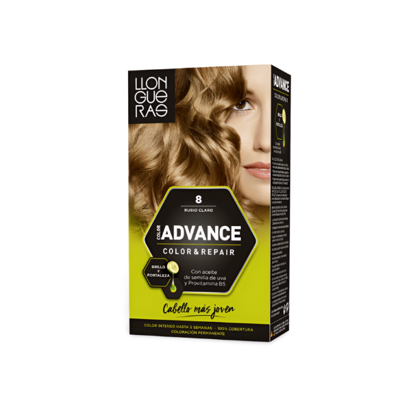 Llongueras Color & Repair Advance tinte Rubio Claro Nº8 1 Unidad