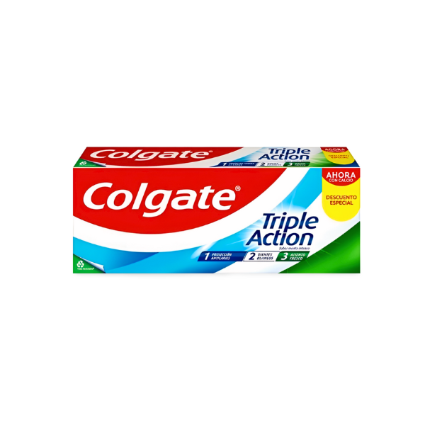 Pasta Dental Colgate Triple Acción 2 x 75 ml