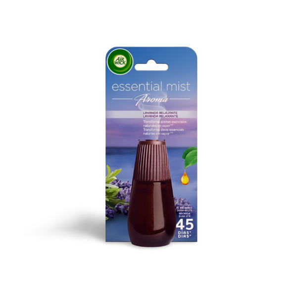 Air Wick Essential Mist Ambientador vapor aceites esenciales Recambio Lavanda