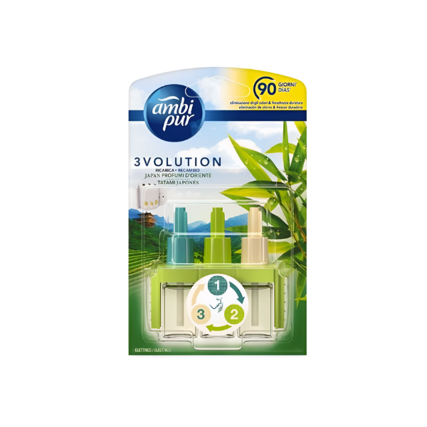 Ambipur ambientador 3Volution recambio eléctrico Tatami Japonés 1 Unidad