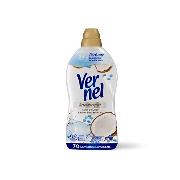 Vernel Aromaterapia Coco suavizante ropa 70 lavados Vernel Aromaterapia Coco suavizante ropa 70 lavados