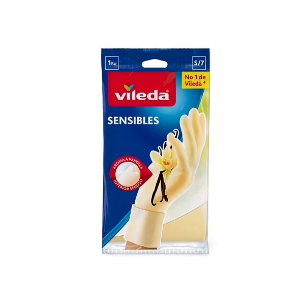 Vileda Sensibles guantes finos reutilizables para limpieza Talla M / 8