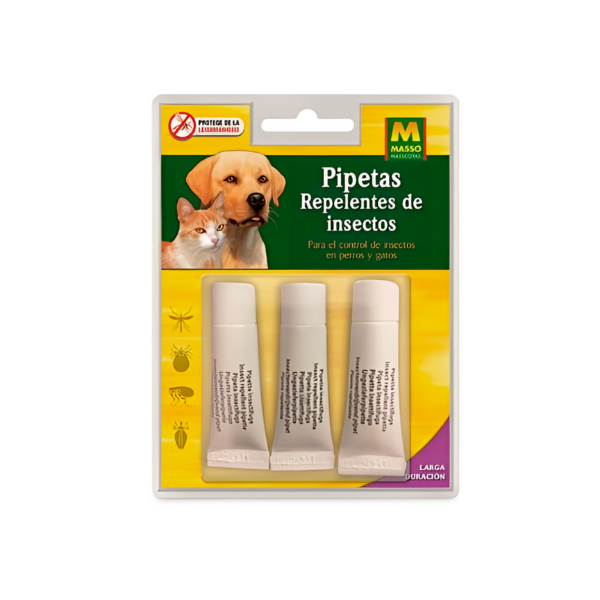 Massó Nocan pipetas repelentes de insectos perros gatos 3 x 1,8ml Massó Nocan pipetas repelentes de insectos perros gatos 3 x 1,8ml