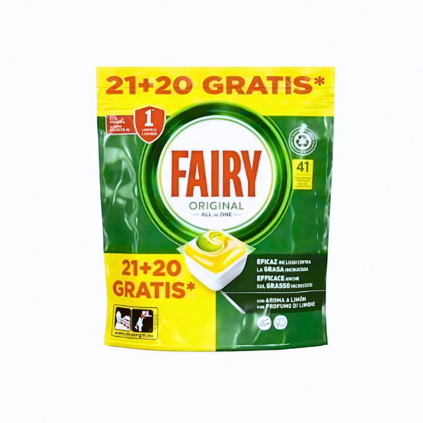 Fairy Original All in One cápsulas detergente lavavajillas 41 pastillas