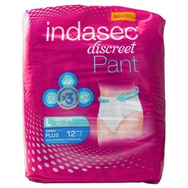 Indasec Discreet Pant Plus incontinencia urinaria pérdidas orina