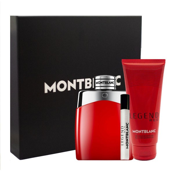 Montblanc legend red eau de parfum 100ml vaporizador + gel de baño + miniatura 7 5ml