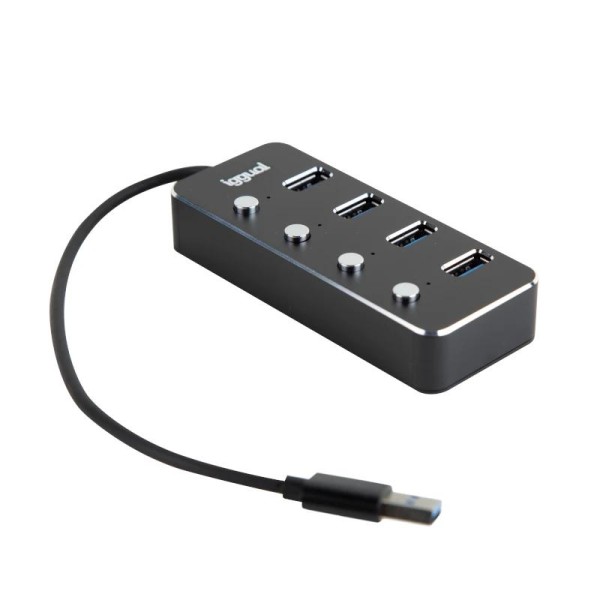 Iggual hub tipo a x 4 puertos usb 3.1 4buttons