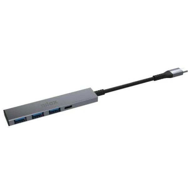 Nilox hub usb c, 3xusb-a y 1xusb-c, gris Nilox hub usb c, 3xusb-a y 1xusb-c, gris