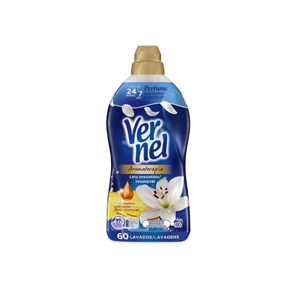 Vernel Aromaterapia Lirio suavizante ropa lavadora 60 lavados