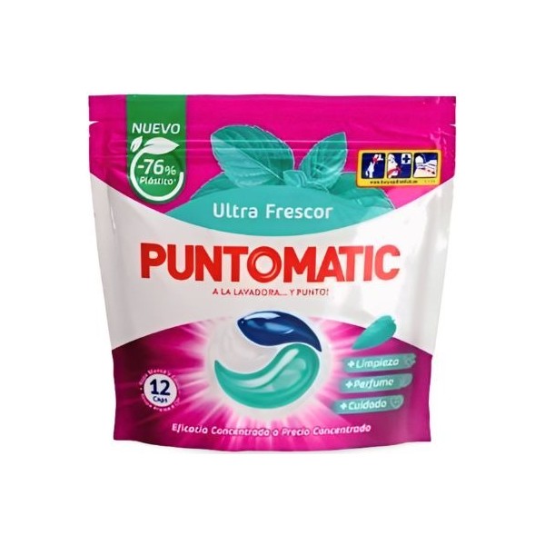 Puntomatic Frescor detergente lavadora Ropa Blanca Color capsulas