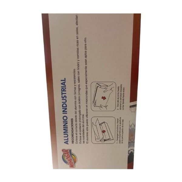 Mihogar rollo papel de aluminio alimentario industrial 150m