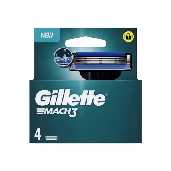 Gillette Mach3 recambios maquinilla de afeitar 4 unidades