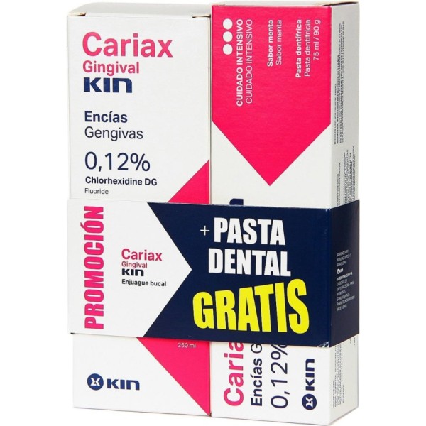 Pack Encías Cariax Gingival KIN Colutorio y Pasta