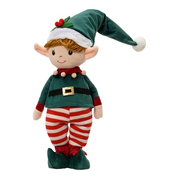 Elfo Navideño Decorativo de Tela Decoris 47 cm