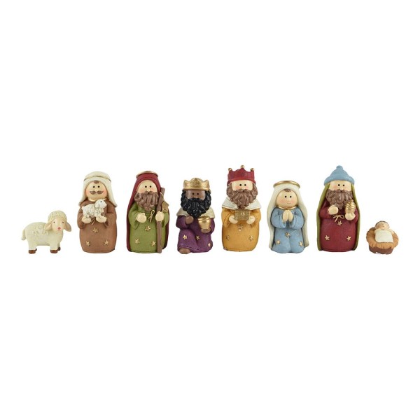 Nacimiento de Belén KSD 8 Figuras Poliresina 9,5 cm