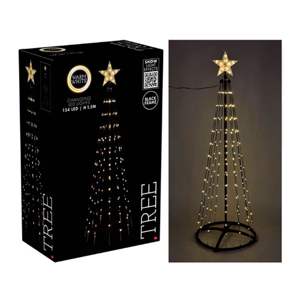 Árbol Navidad LED RGB Basics 154 Luces 150 cm