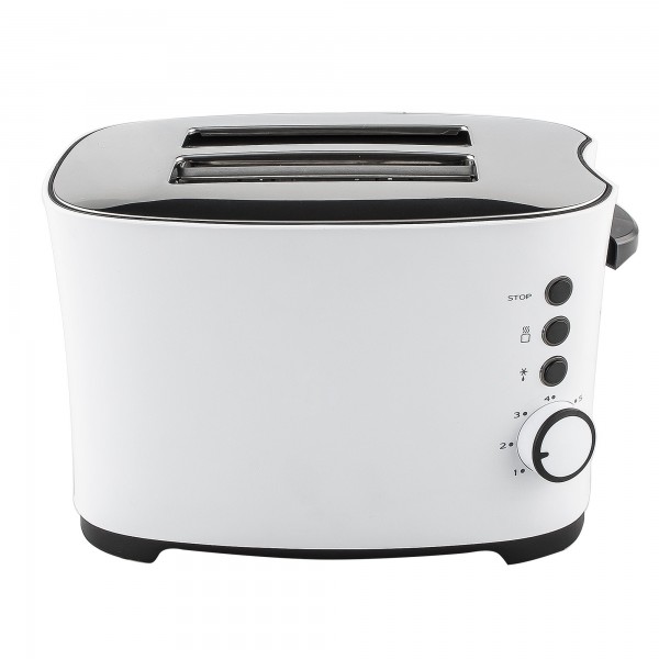 Kuken Tostadora pan eléctrica 2 rebanadas 850W blanca